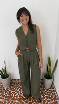 Calça Alfaiataria Verde