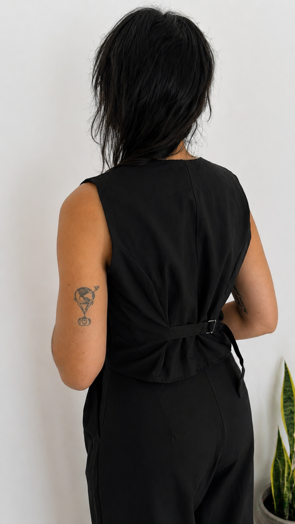 Colete Linho Preto