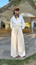 Camisa Oversized Linho Branca