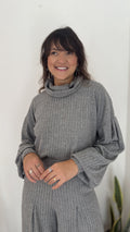 Blusa Petrópolis Golão Tricot Cinza