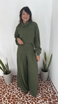 Pantalona Benfica Malha Tricot Verde