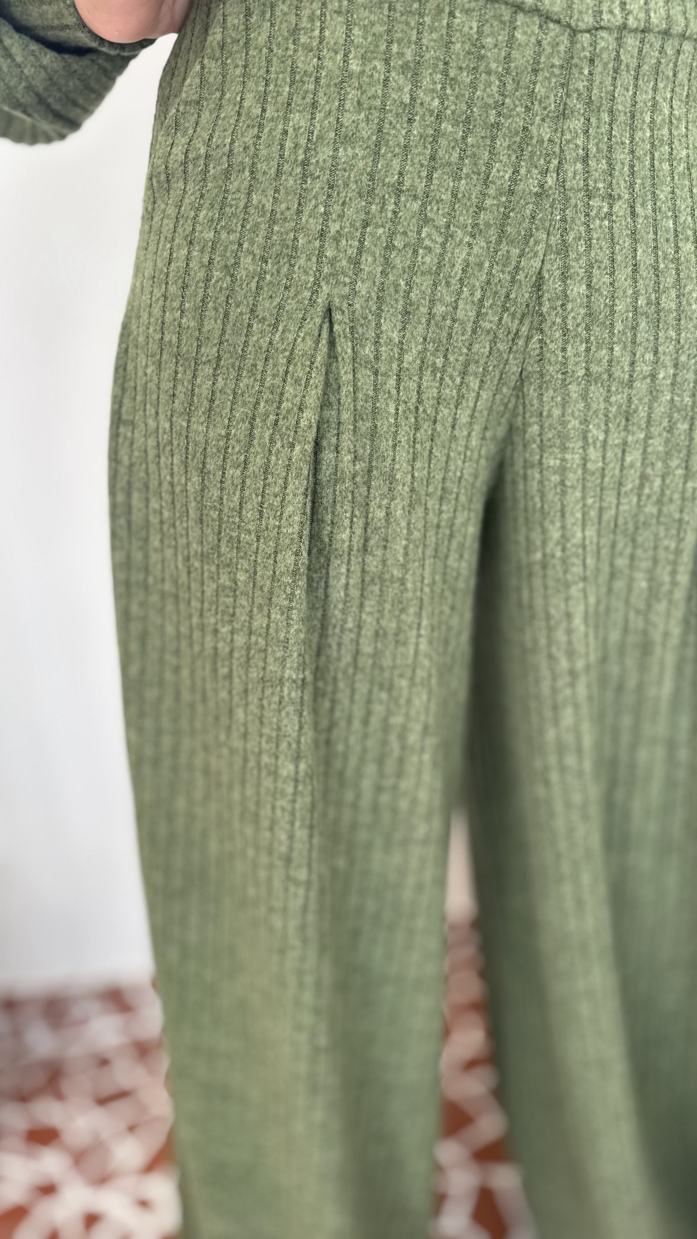 Pantalona Benfica Malha Tricot Verde