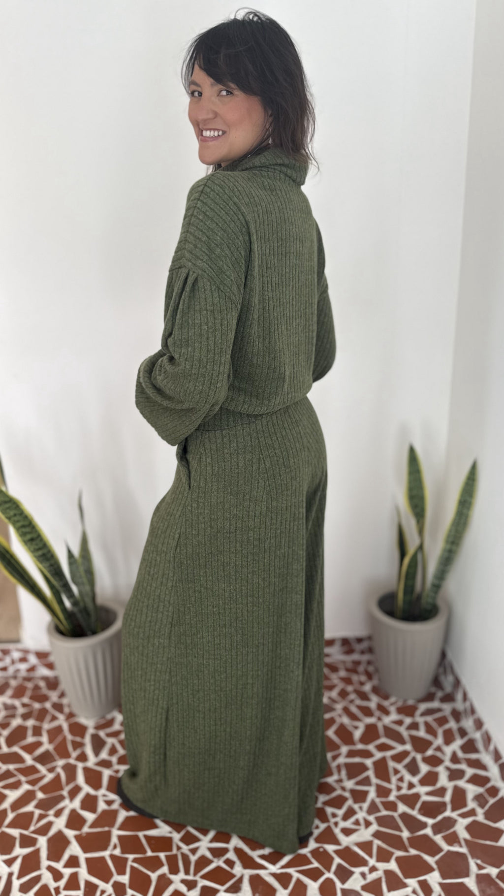Pantalona Benfica Malha Tricot Verde