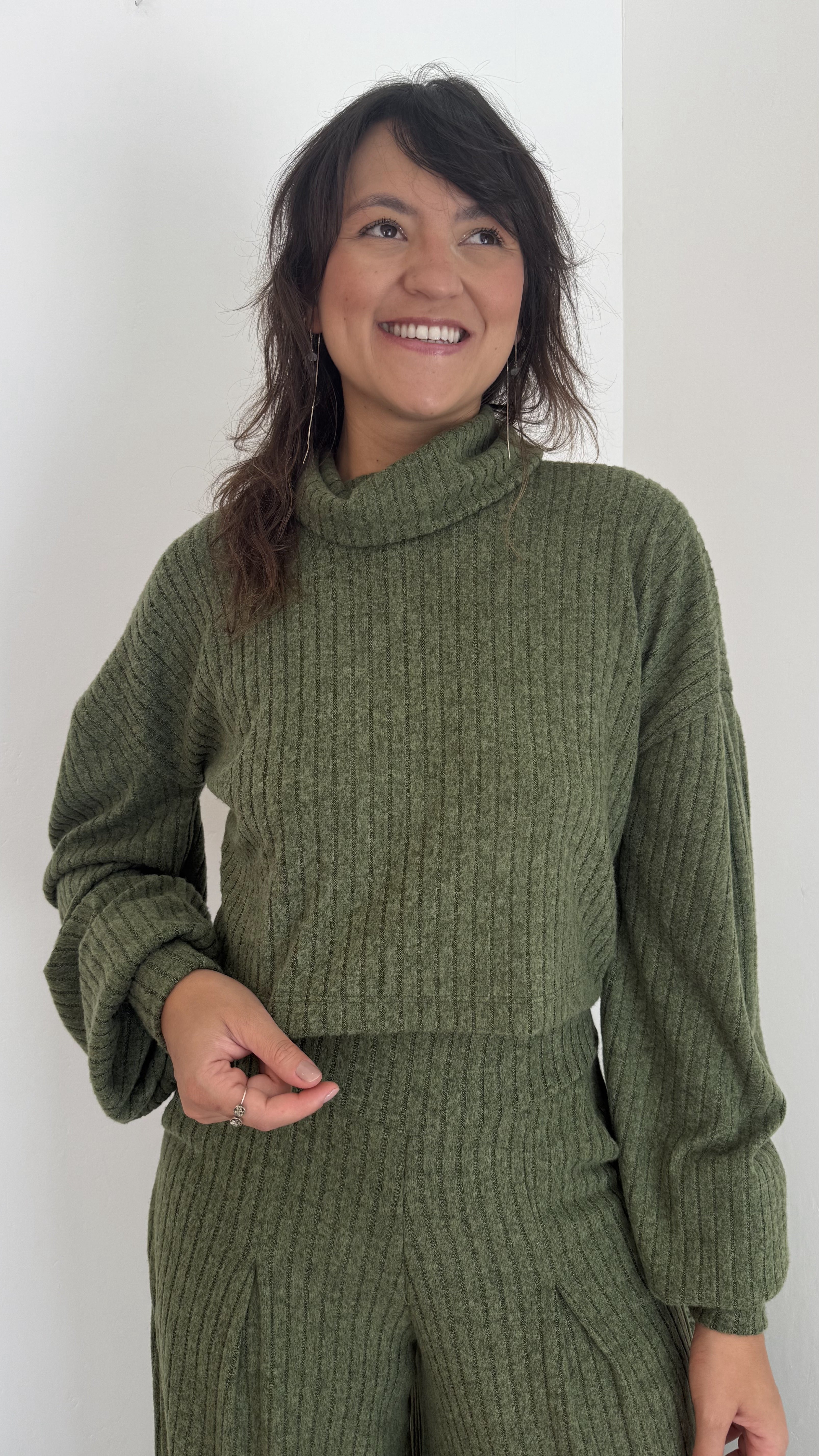 Blusa Petrópolis Golão Tricot Verde