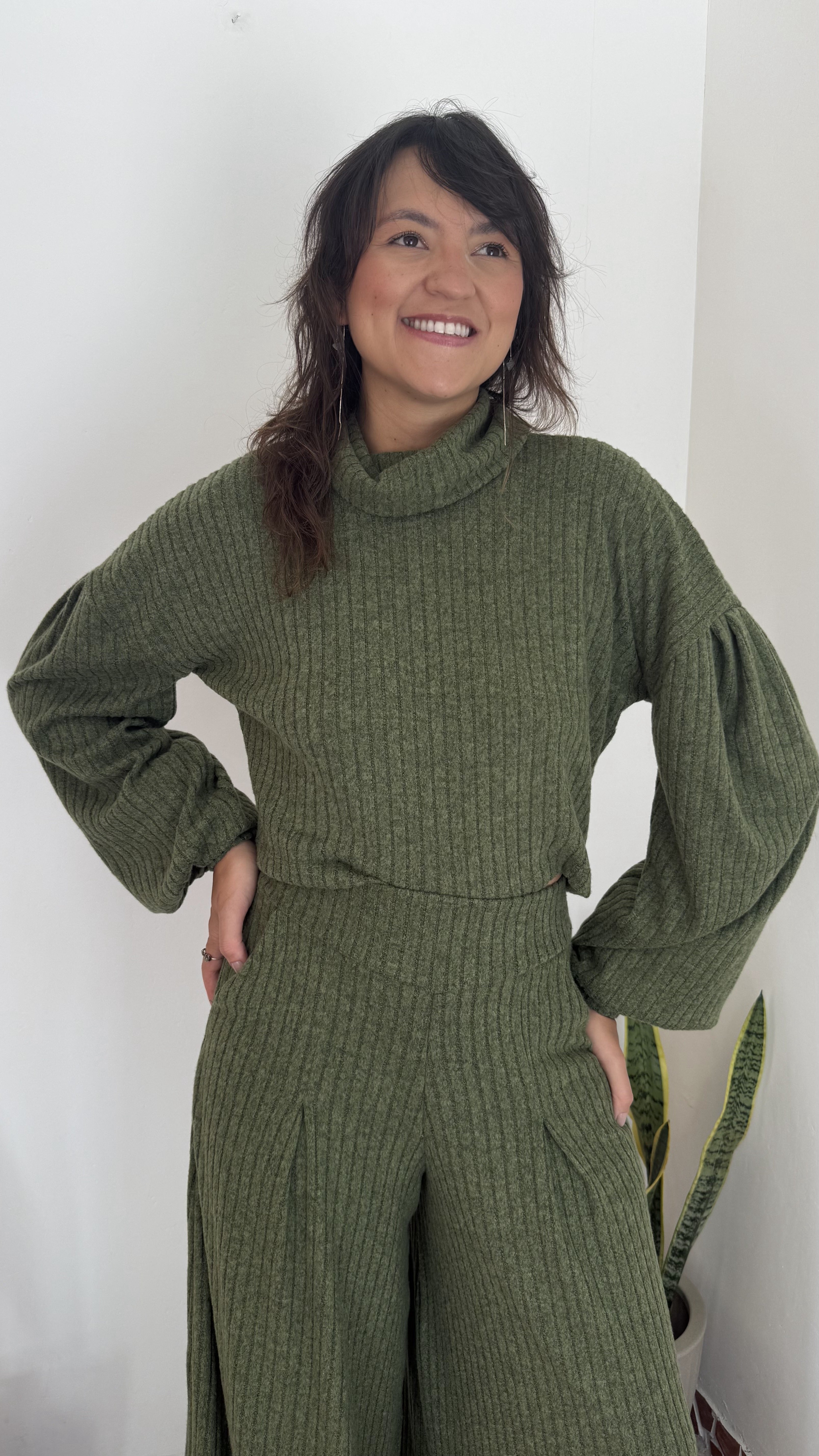 Blusa Petrópolis Golão Tricot Verde