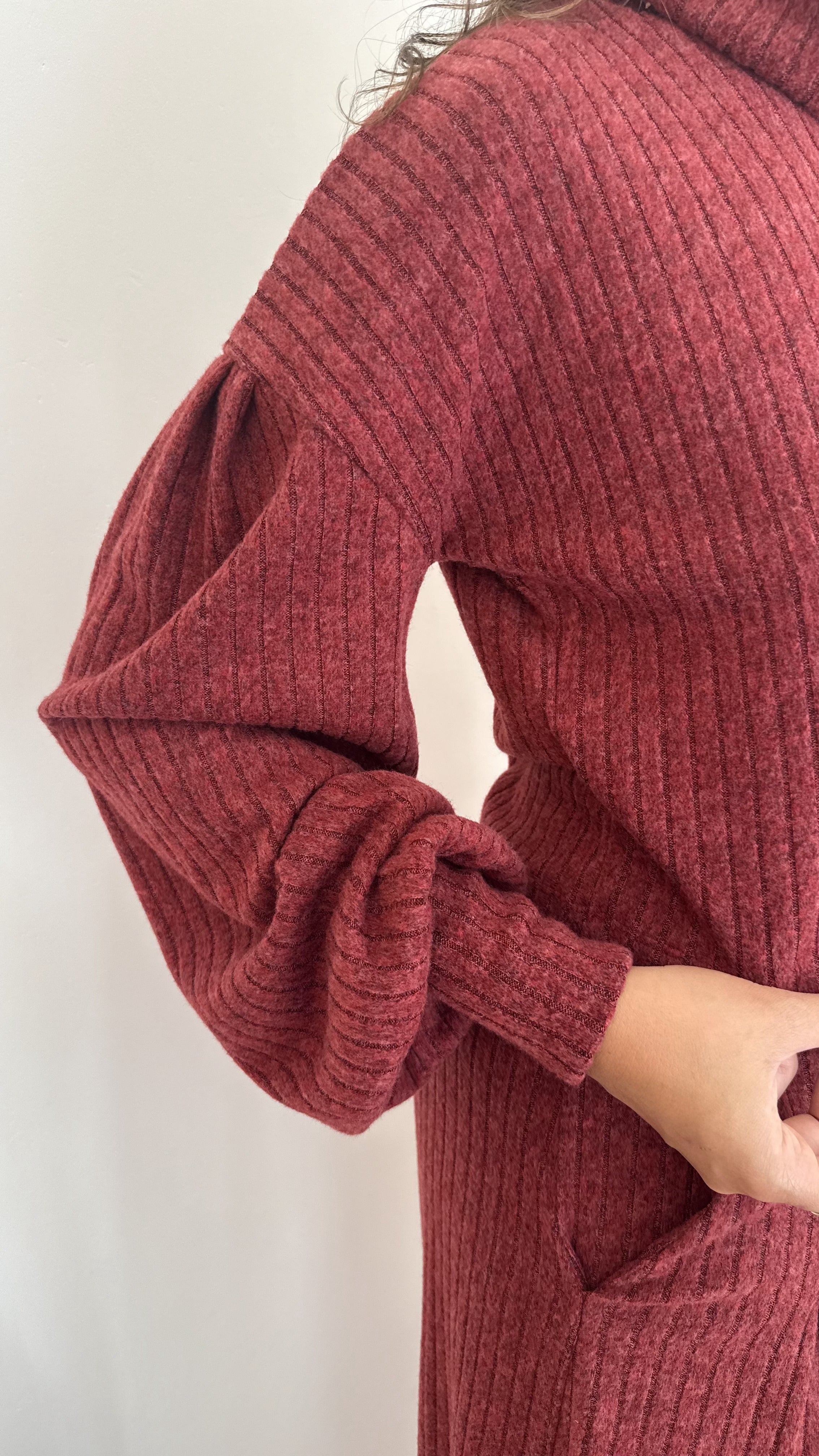 Blusa Petrópolis Golão Tricot Marsala