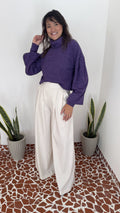 Blusa Petrópolis Golão Tricot Roxo