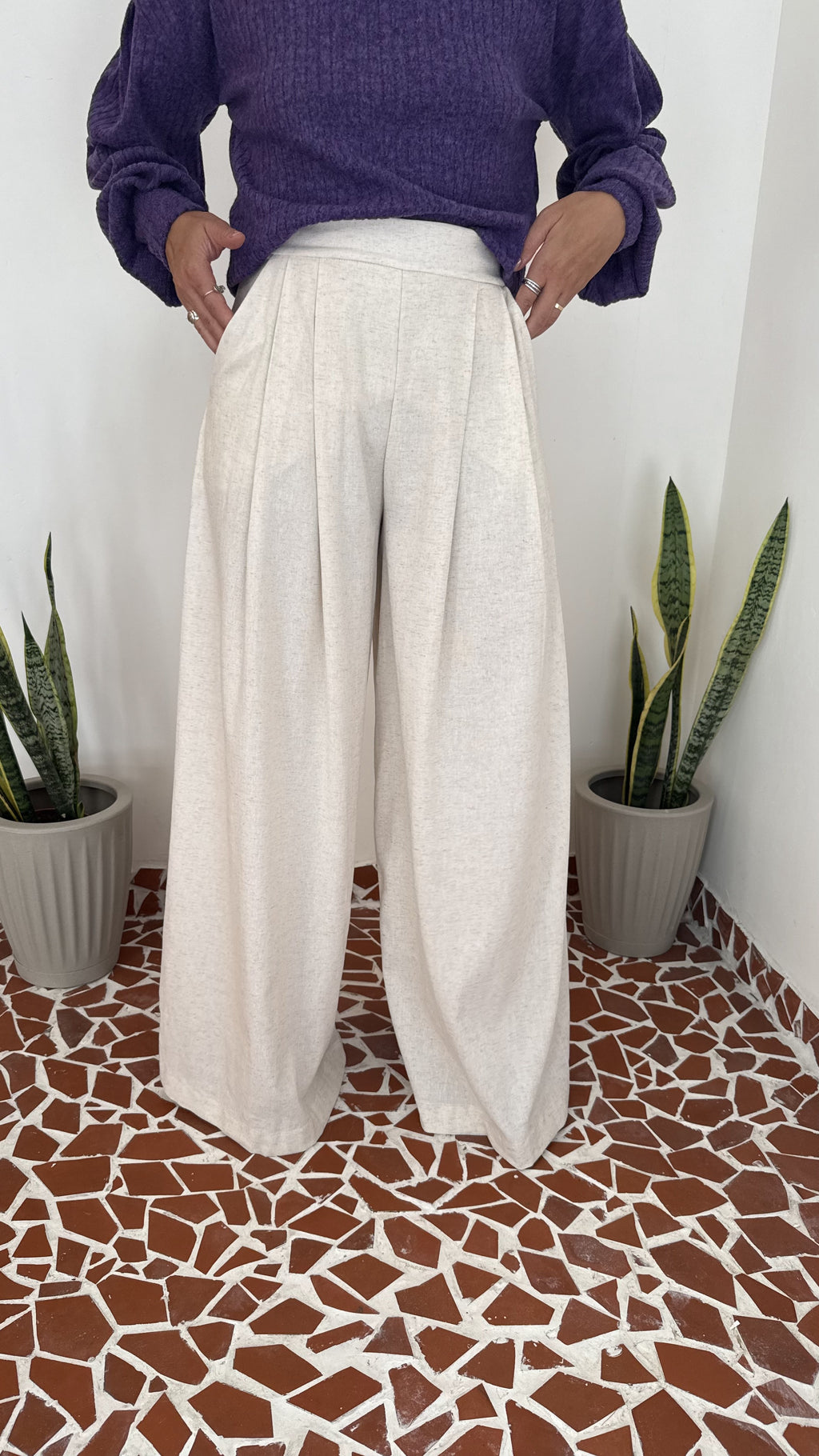 Pantalona Laranjeiras Linho Cru