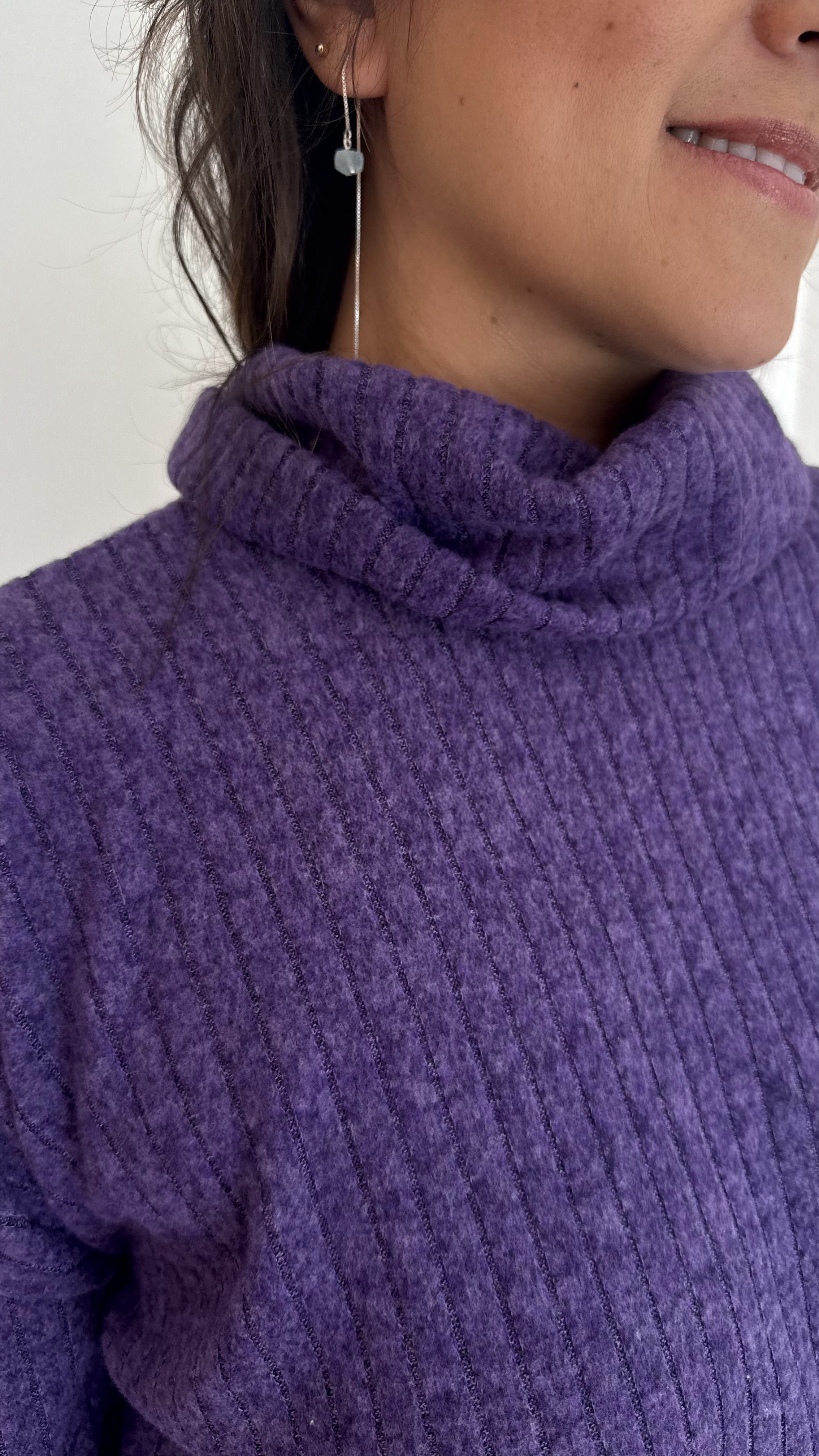 Blusa Petrópolis Golão Tricot Roxo