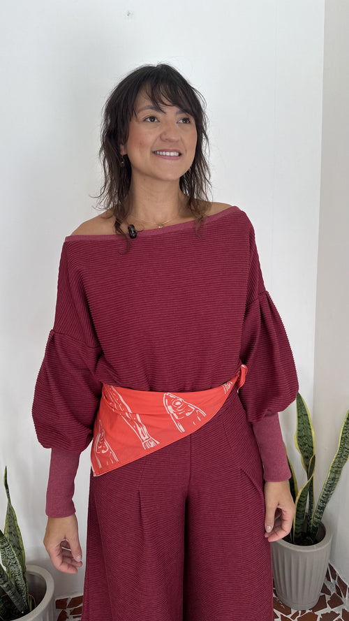 Blusa Classic Wave Cereja