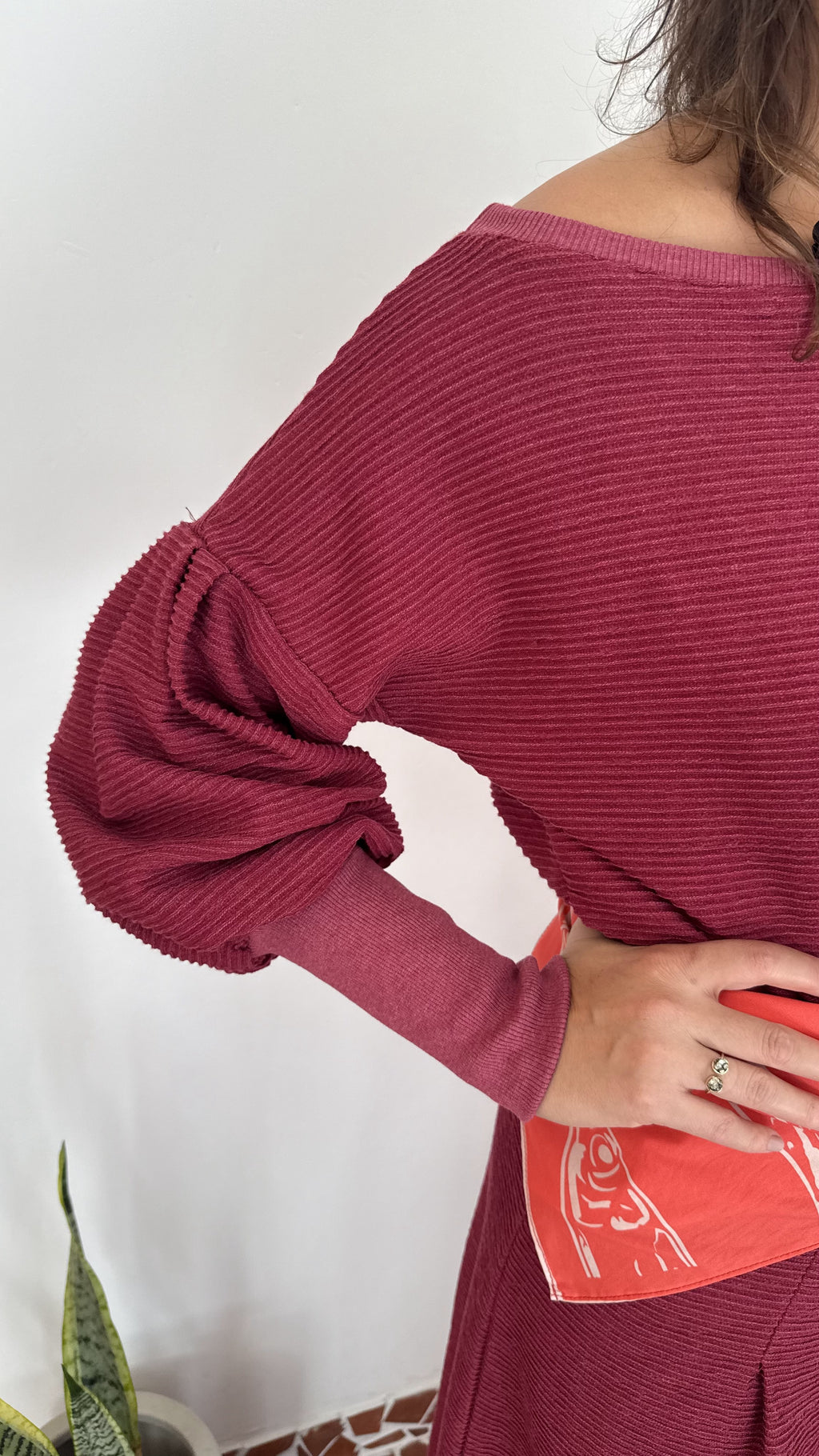 Blusa Classic Wave Cereja