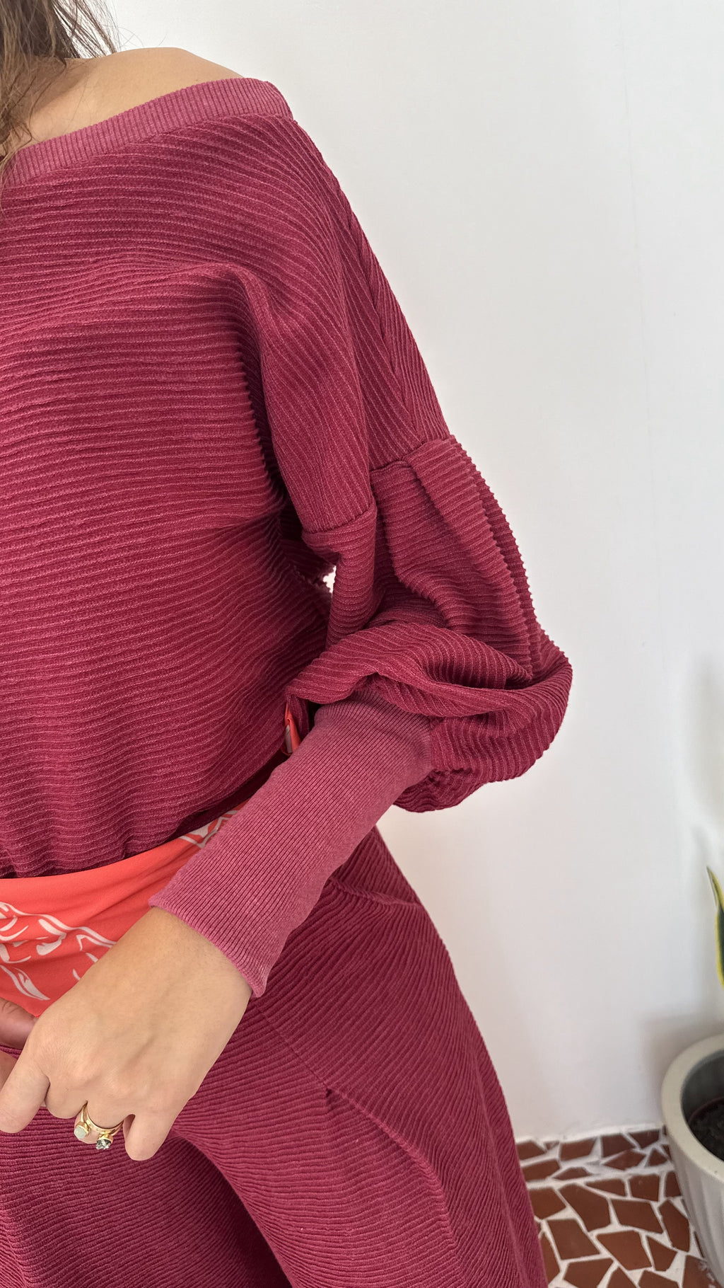 Blusa Classic Wave Cereja