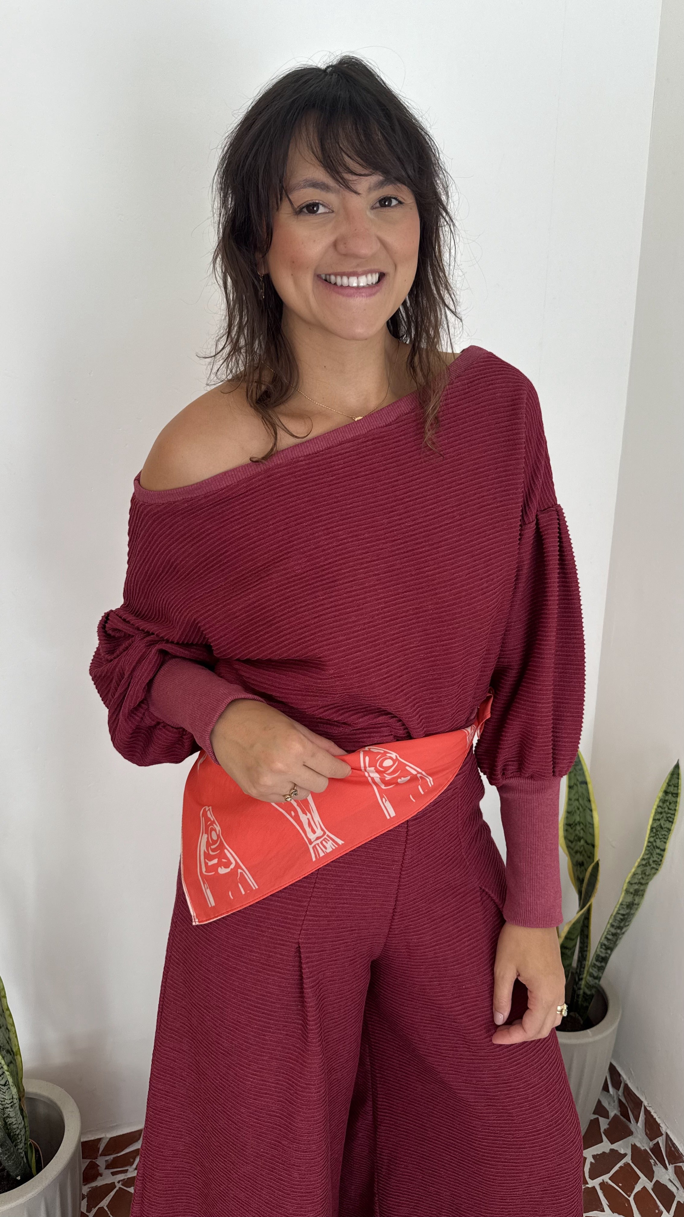 Blusa Classic Wave Cereja