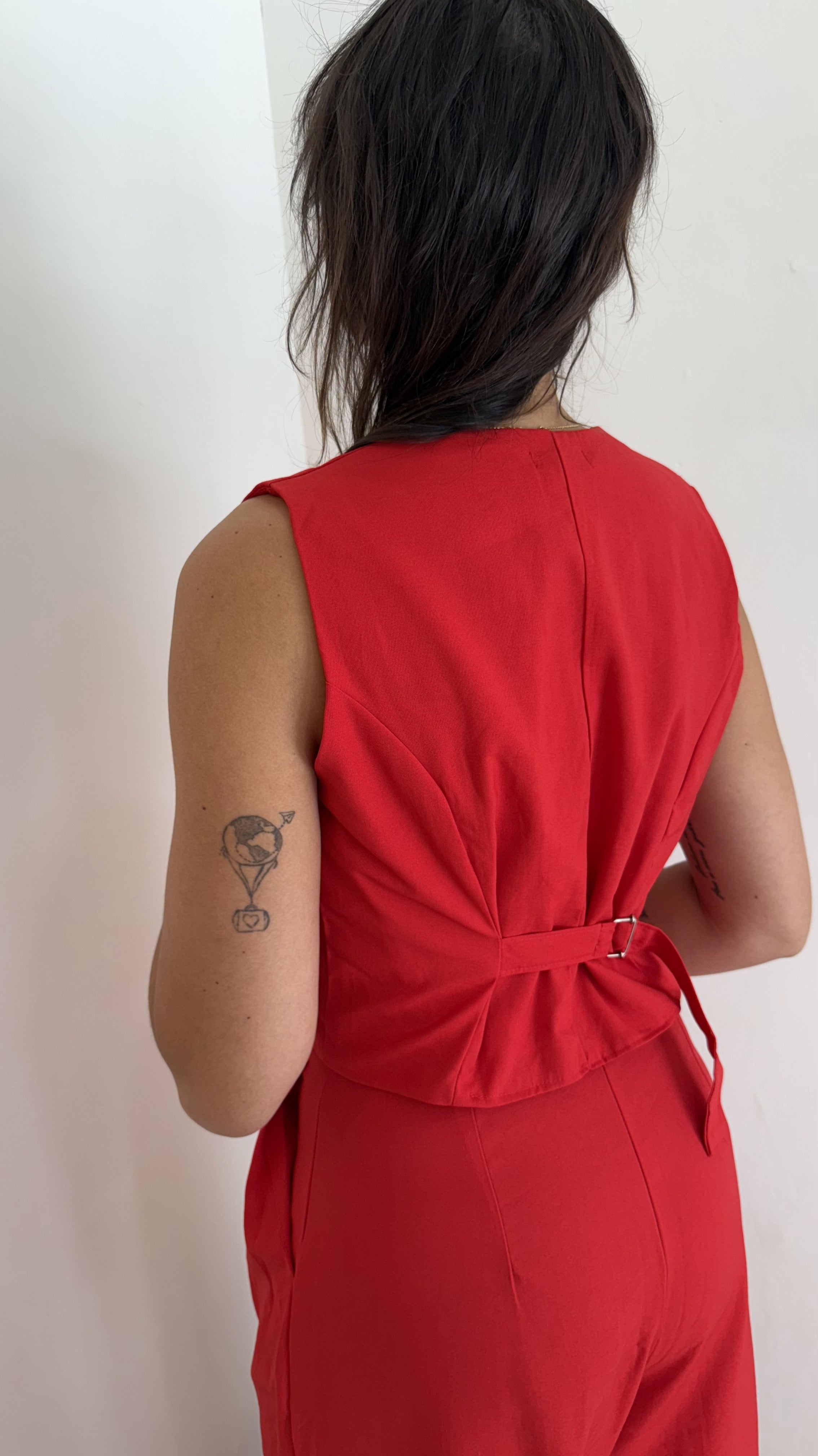 Colete Linho Vermelho
