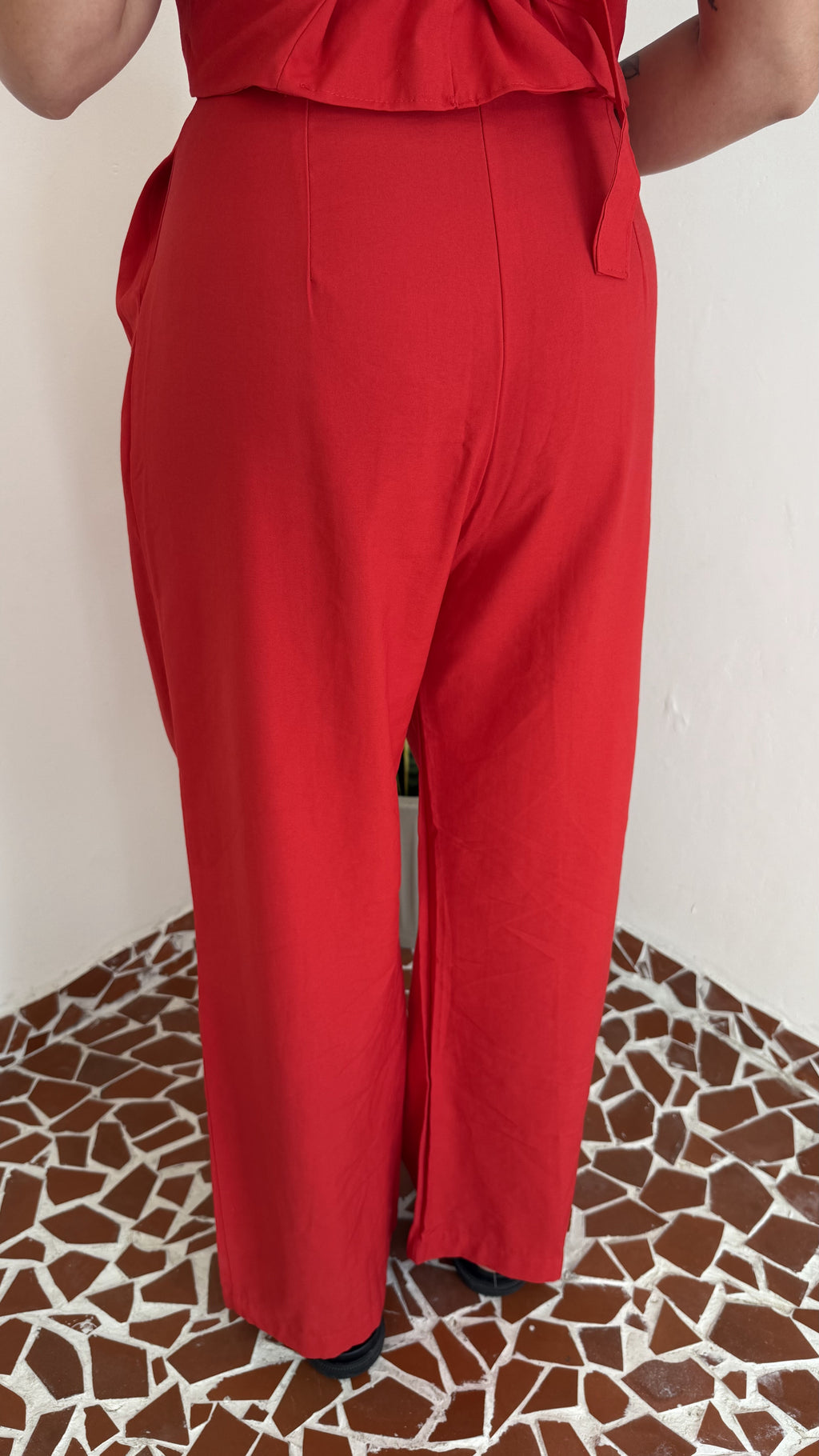 Calça Alfaiataria Vermelha