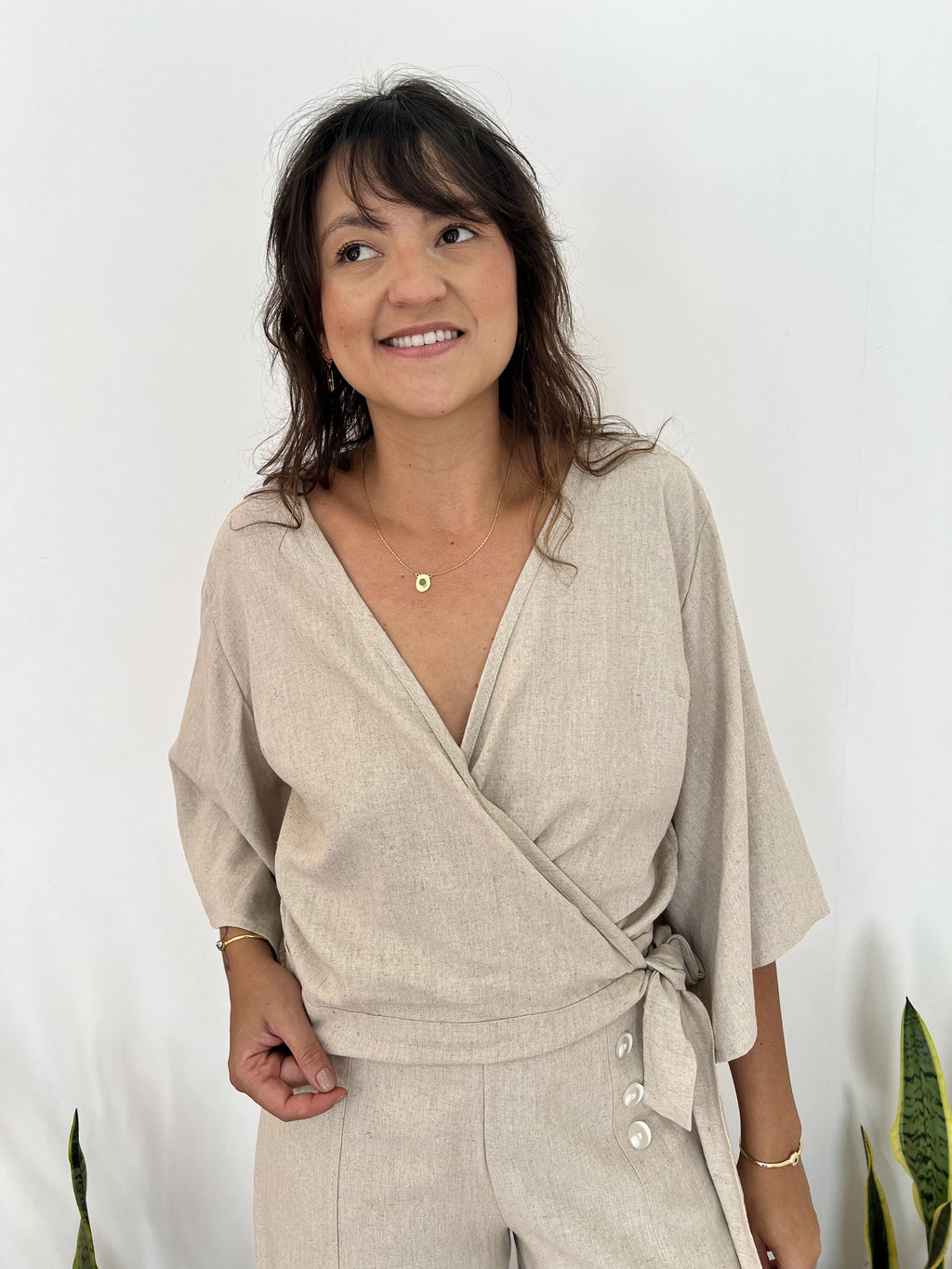 Blusa Tijuca Manga Kimono Cru
