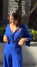 Camisa Linho Azul Royal
