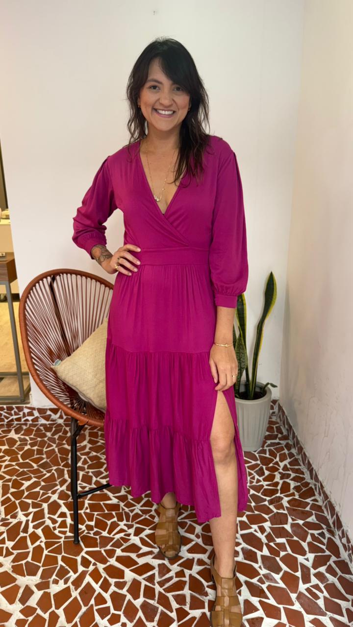 Vestido Vidigal Fucsia