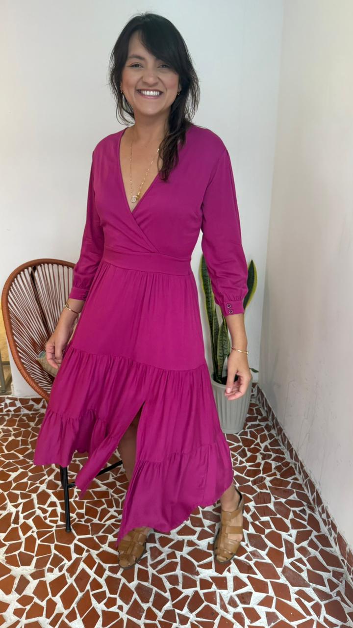 Vestido Vidigal Fucsia