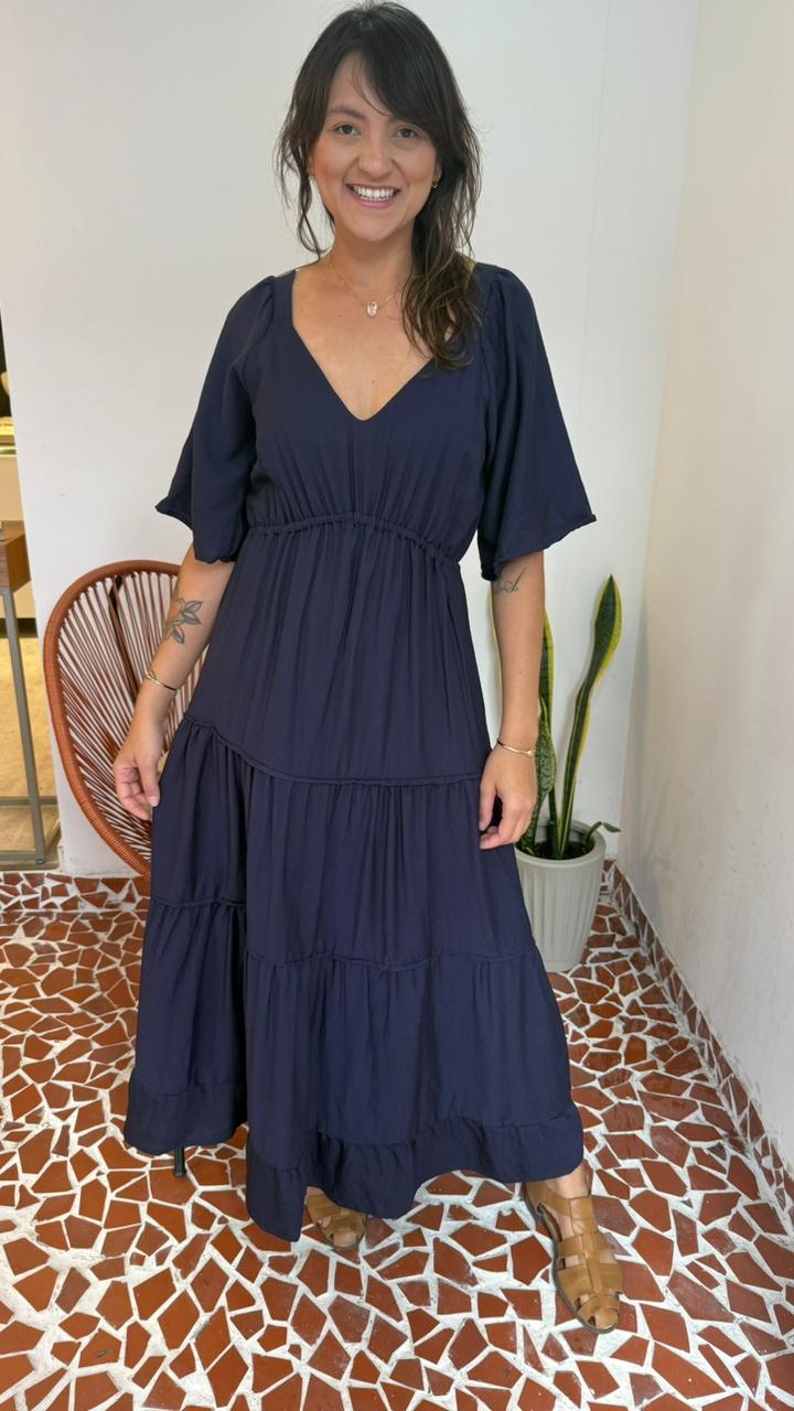 Vestido Marias Azul Marinho