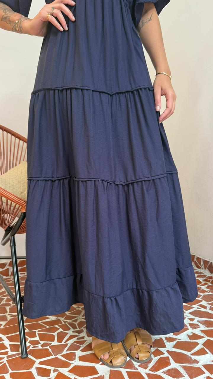 Vestido Marias Azul Marinho