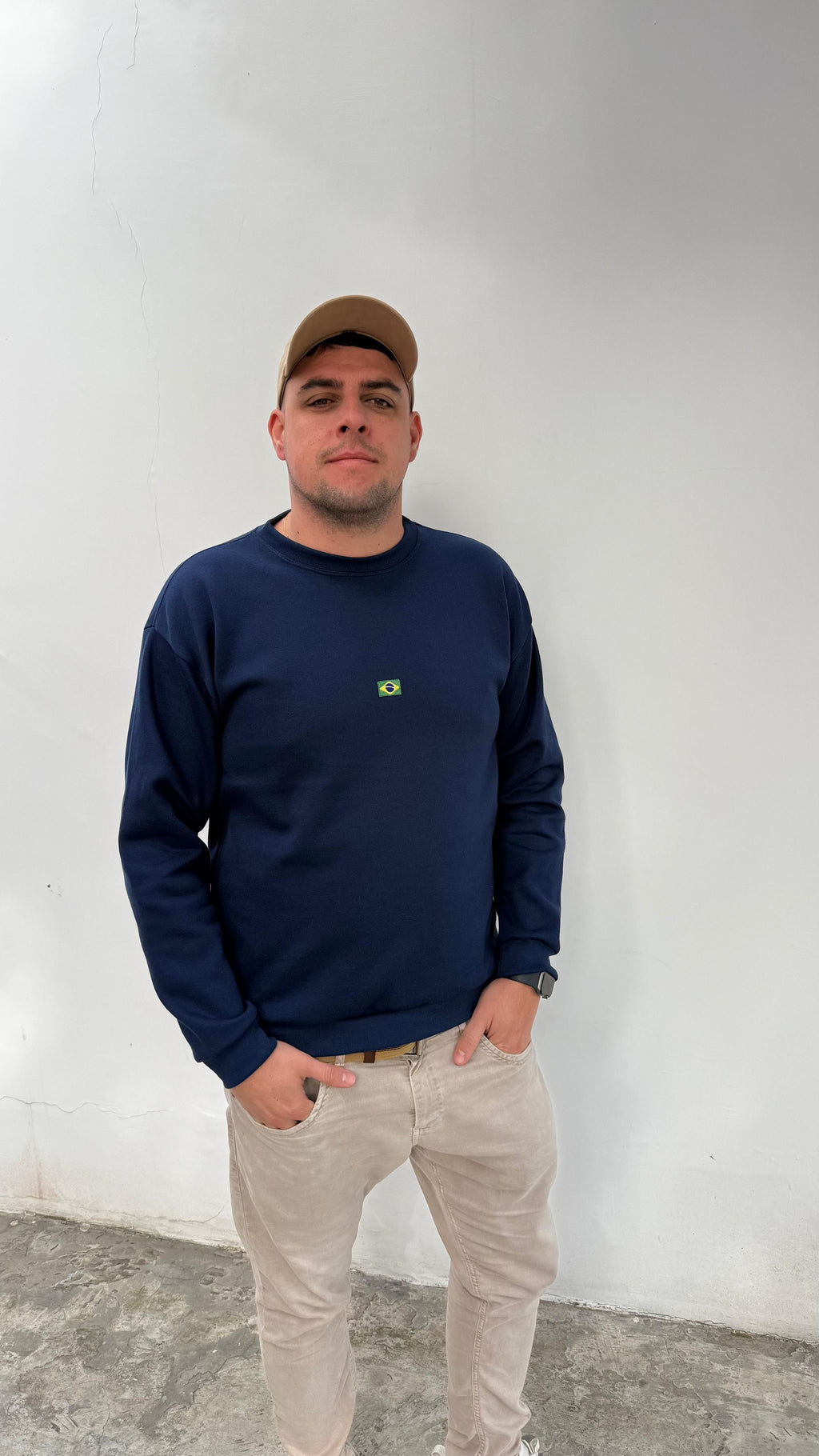 Moletom Brasil Unissex Azul Marinho