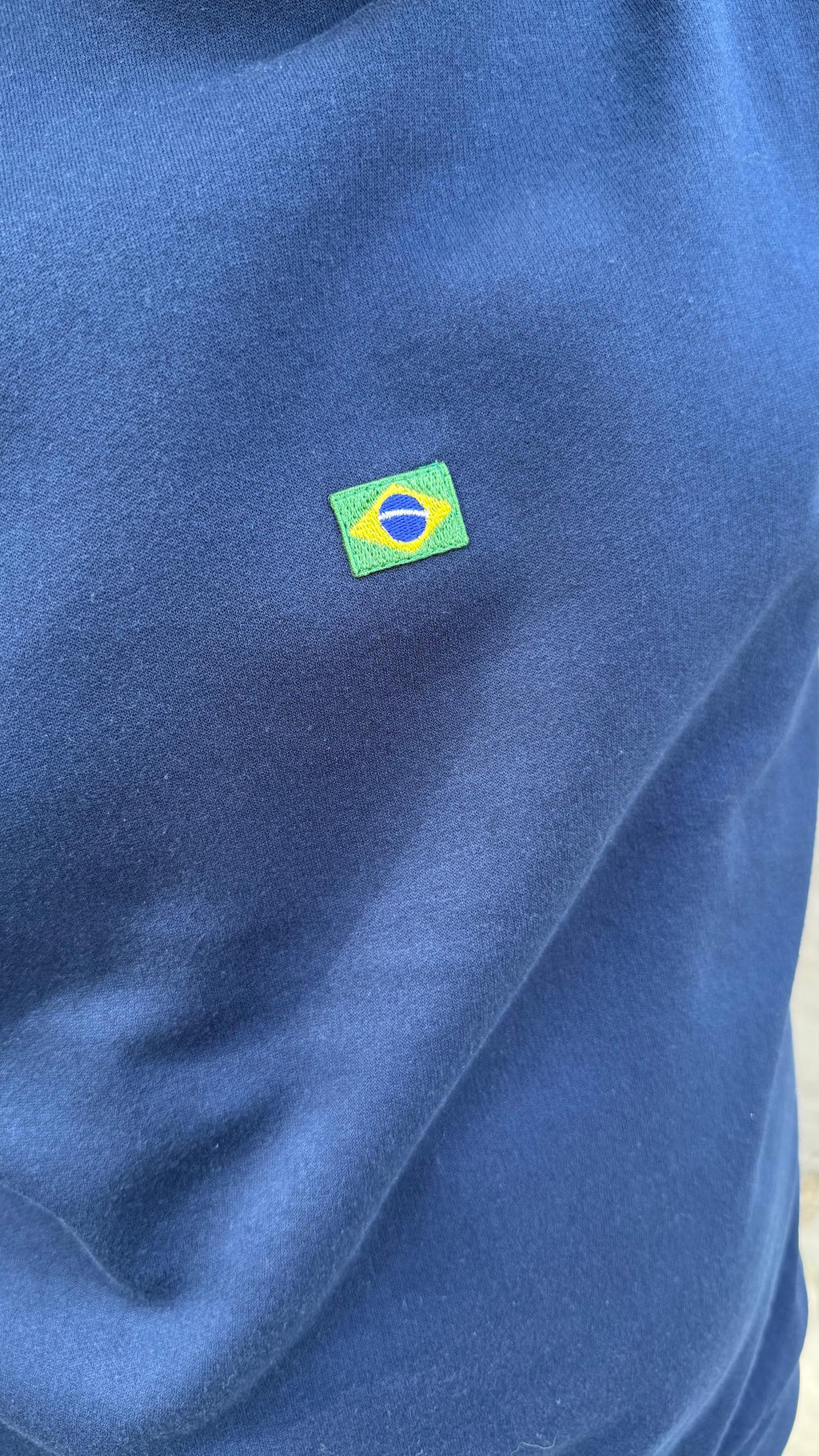 Moletom Brasil Unissex Azul Marinho