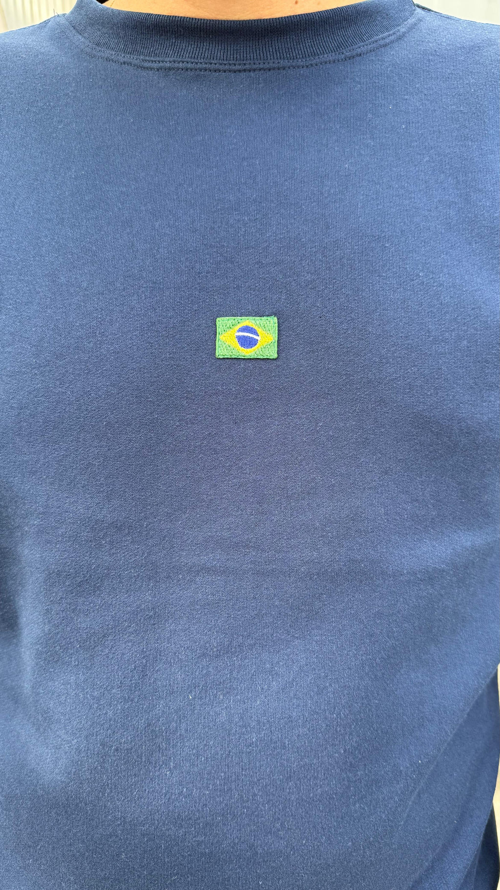 Moletom Brasil Unissex Azul Marinho