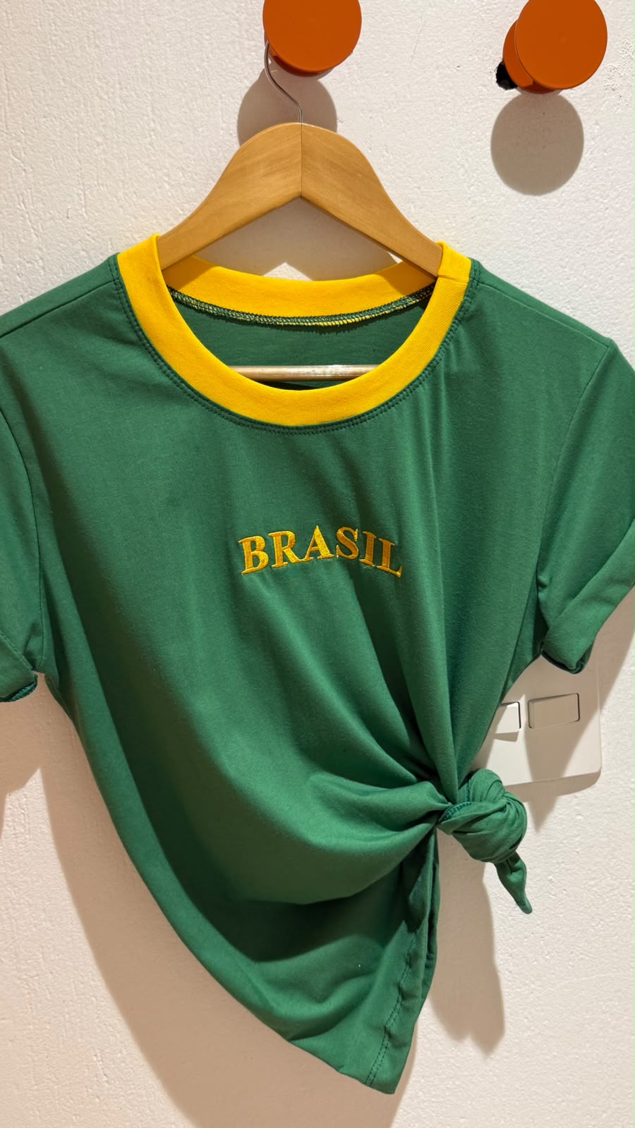 T-Shirt Brasil Bordada BRASIL Verde