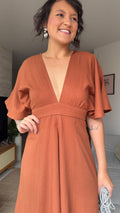 Vestido Lagoa Terracota