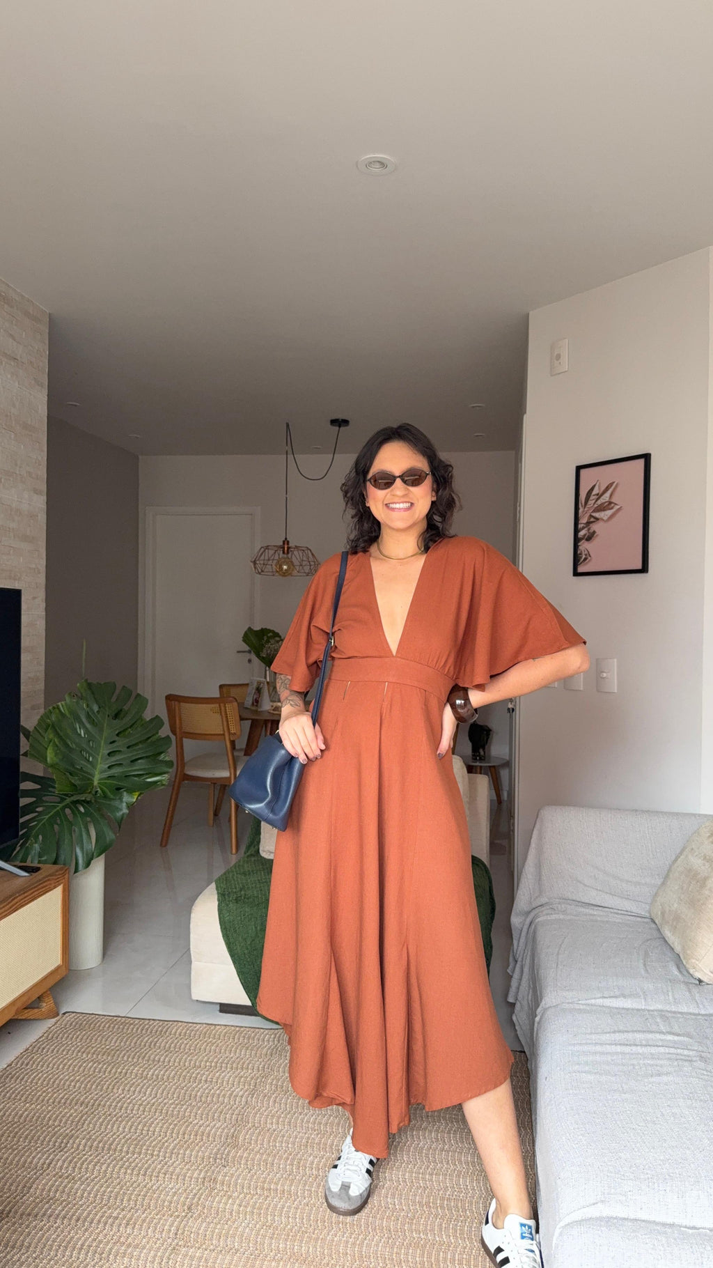 Vestido Lagoa Terracota