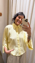 Camisa Linho Amarela