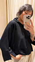 Camisa Linho Preta