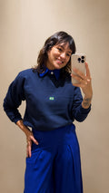 Moletom Brasil Unissex Azul Marinho